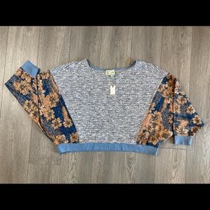 Saturday Sunday from Anthropologie cropped oversized dolman sleeve size large